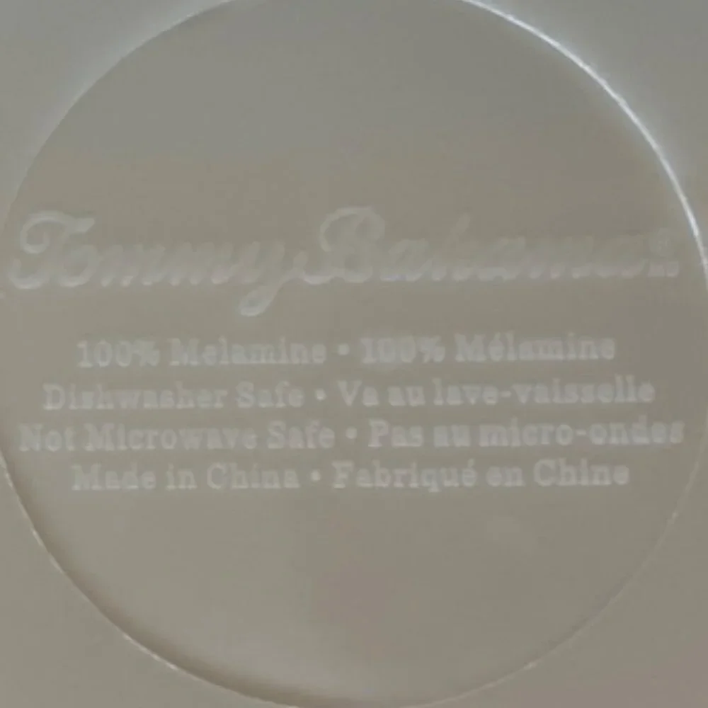 TOMMY BAHAMA Cream Swirl Melamine Serving Bowl 11